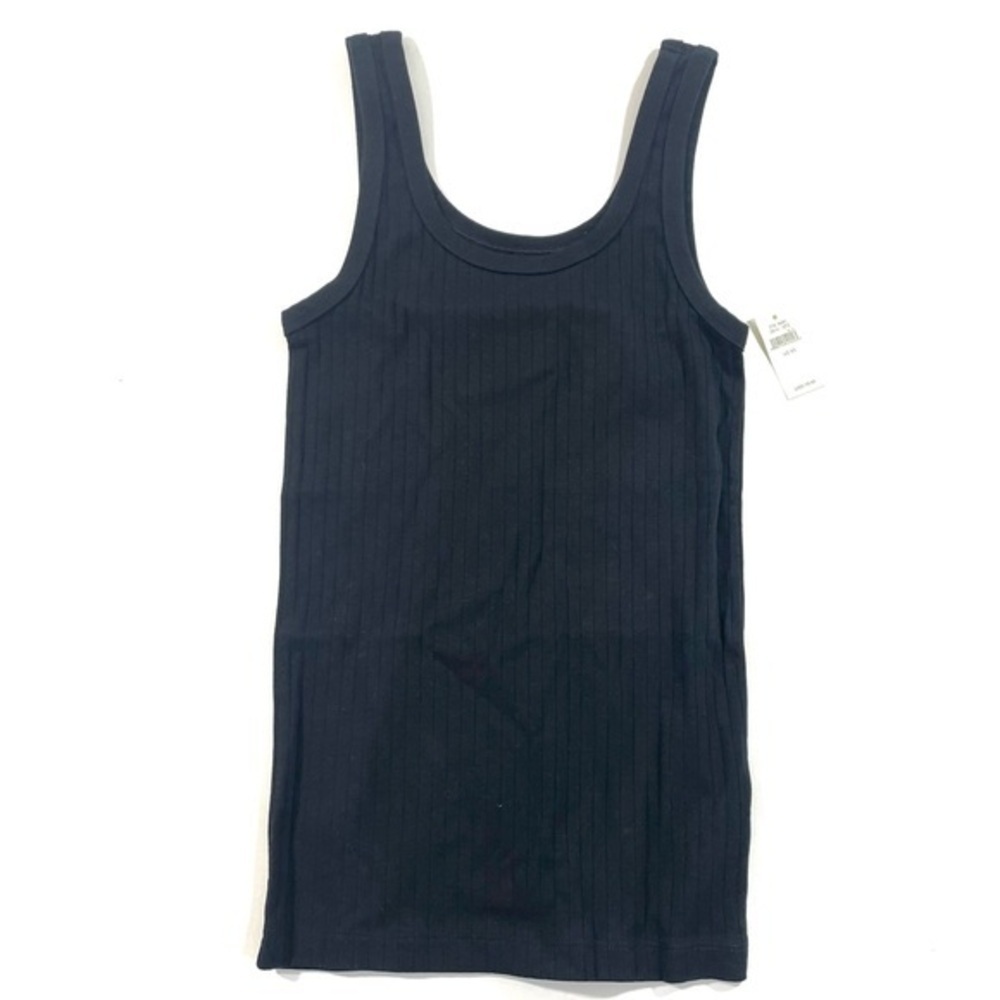 Aerie Thick Ribbed Black Tank Top Size XS